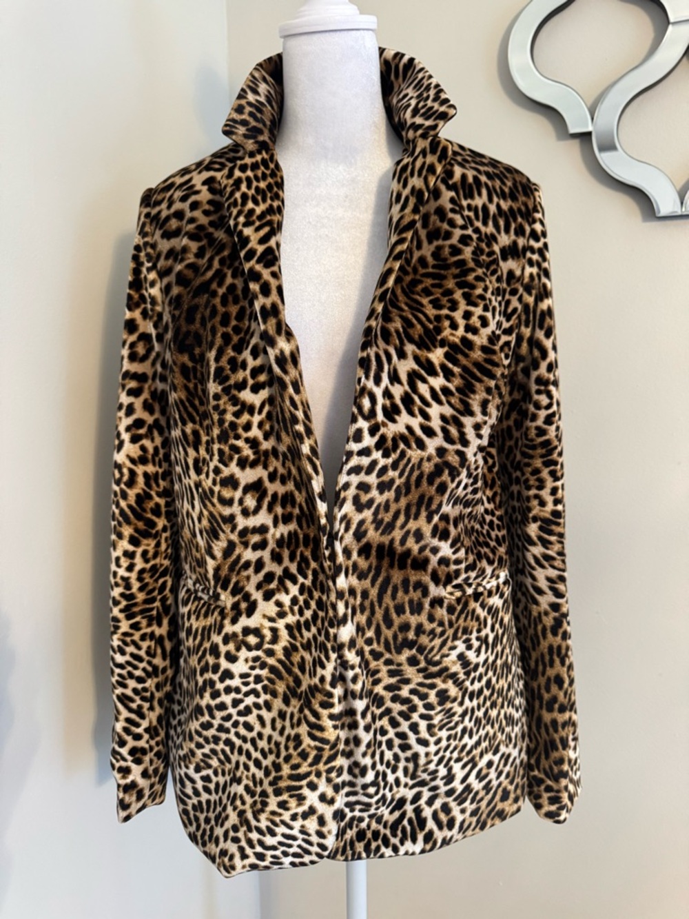 libby. edelman Leopard Print Blazer in Brown & Black
